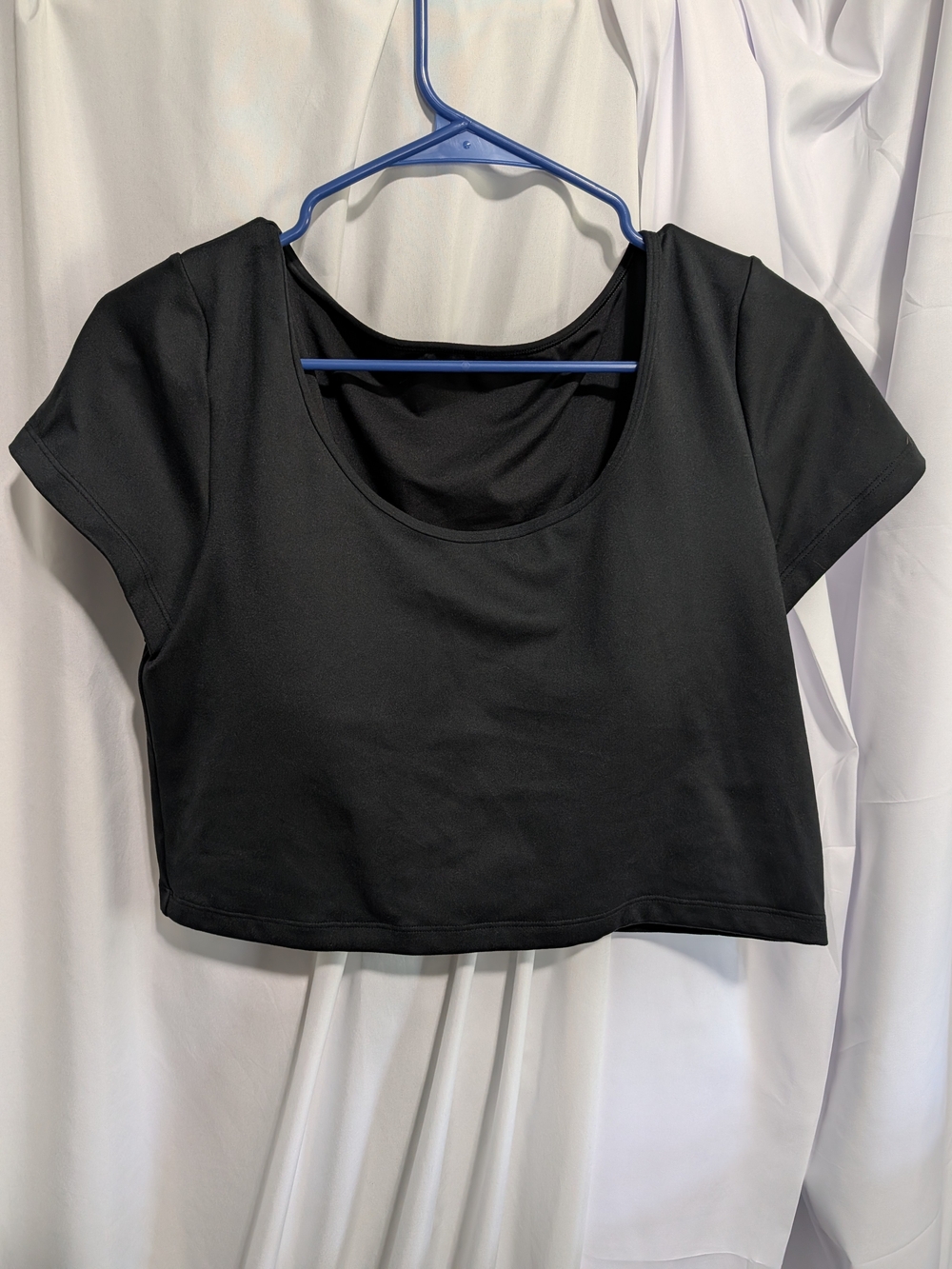 Gilly Hicks Black Scoop Neck Crop Top